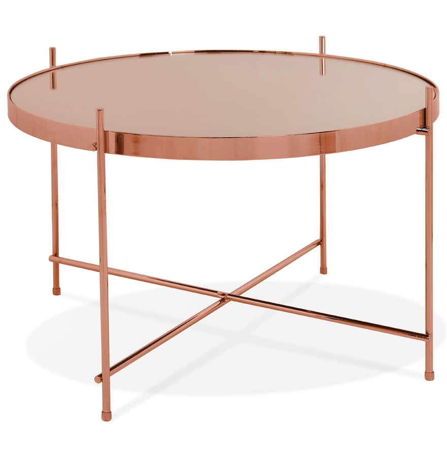Alterego Coffee Table KOLOS MEDIUM Frame Color Copper Tabletop Copper