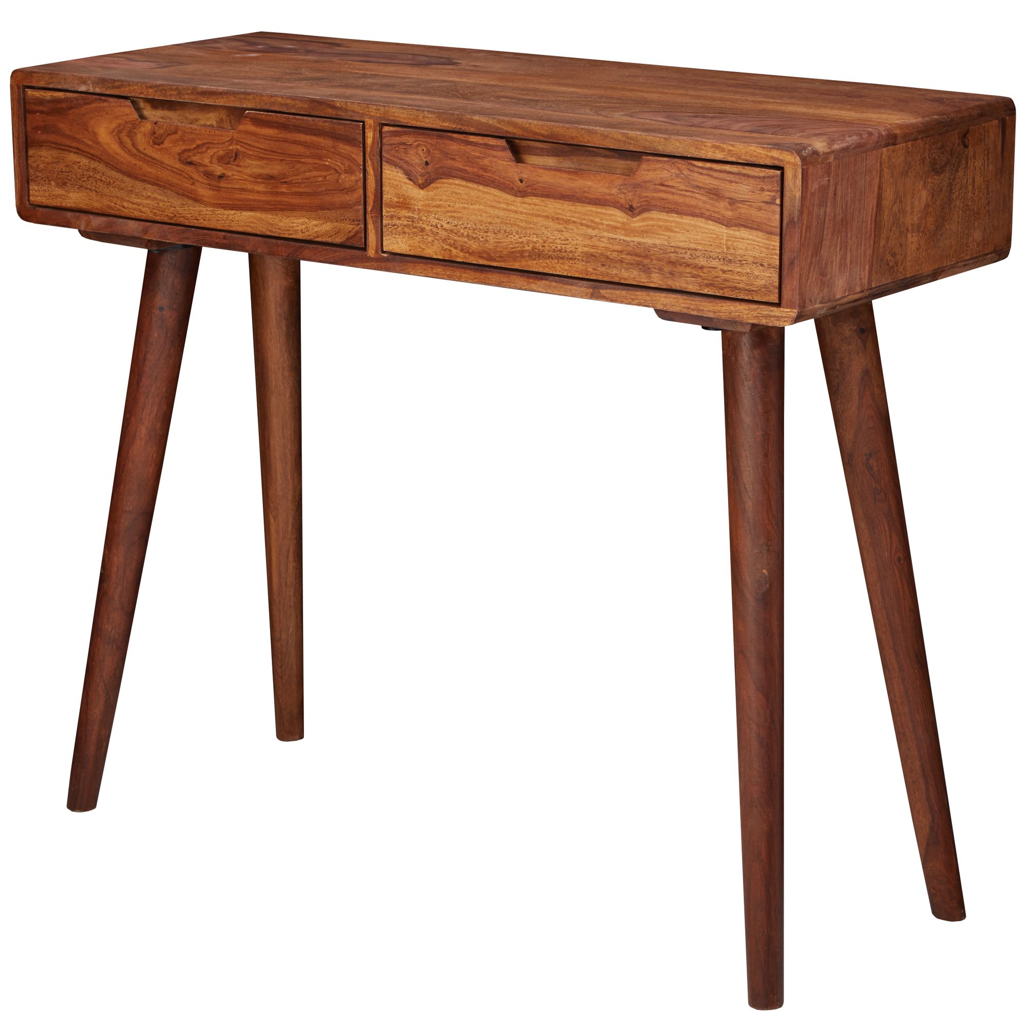 Console table wl5.577 90x76x36cm sheesham solid wood with drawers