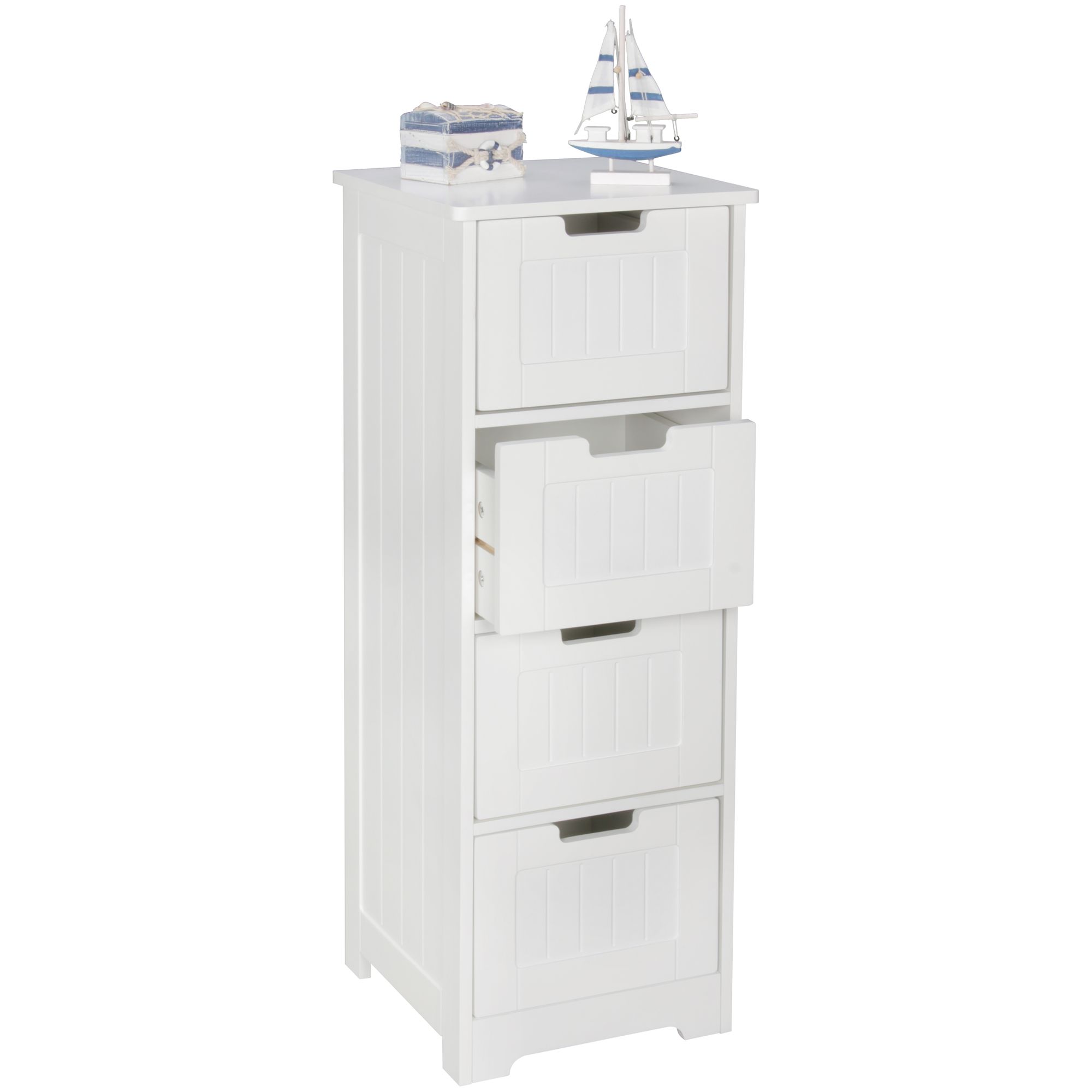 Design bathroom cabinet luis country style mdf wood 30 x 83 x 30 cm white