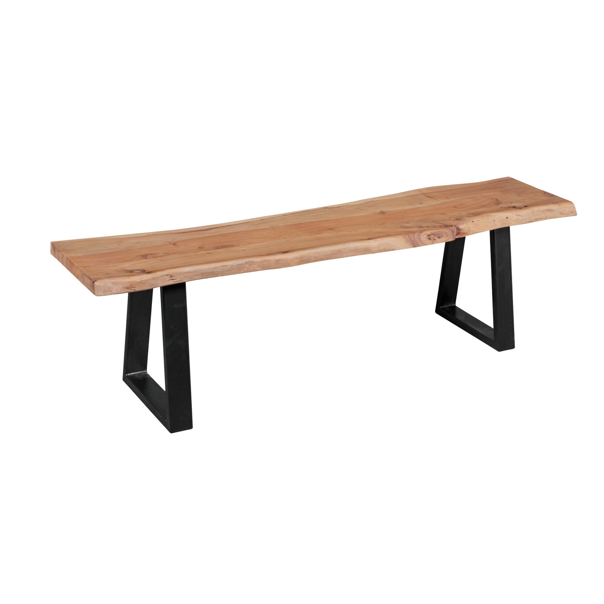 Dining bank log solid wood bench acacia 160 x 40 cm essbank kitchen bench natural wood rustic wooden bench robust