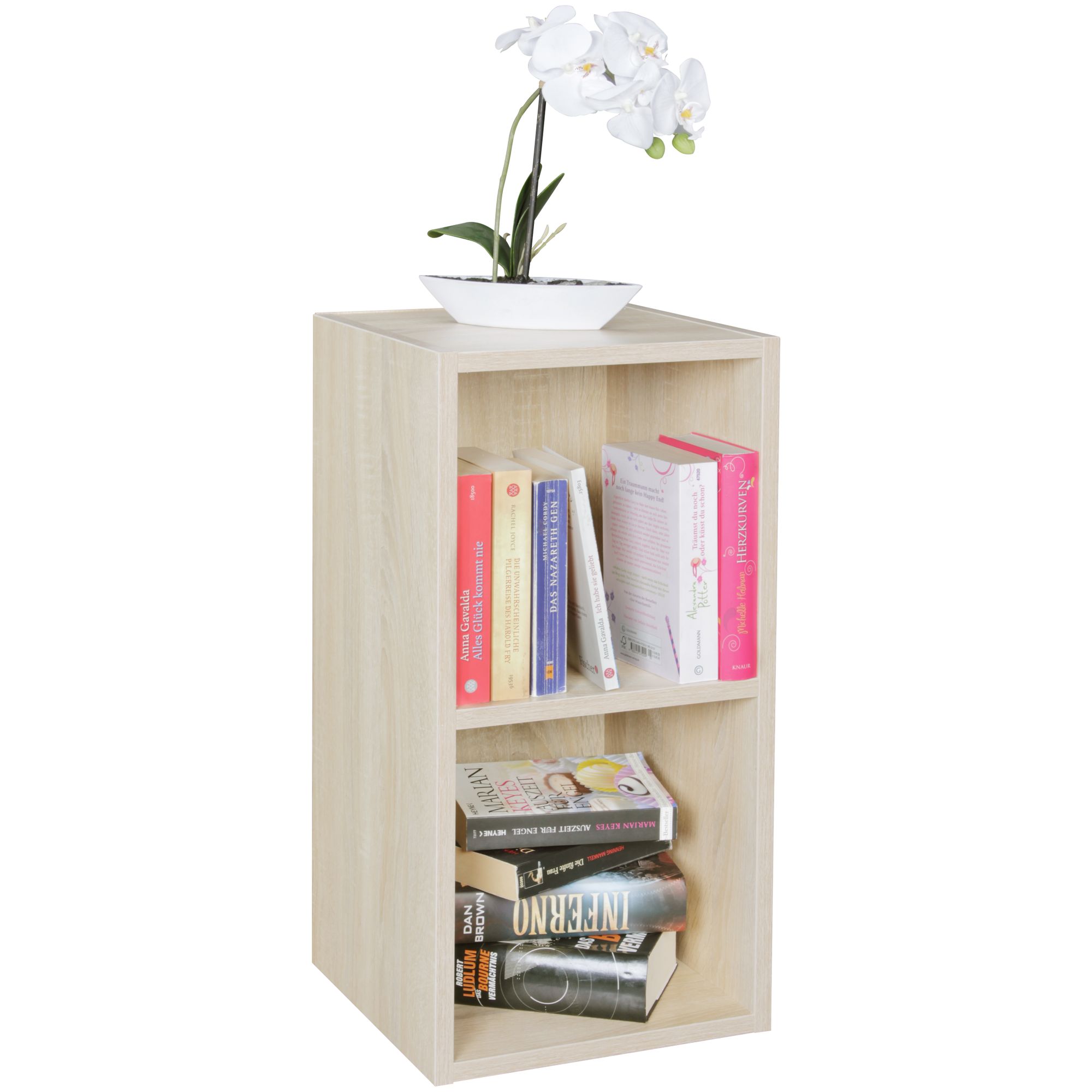 Shelf klara sonoma for books 2 compartments mdf wood