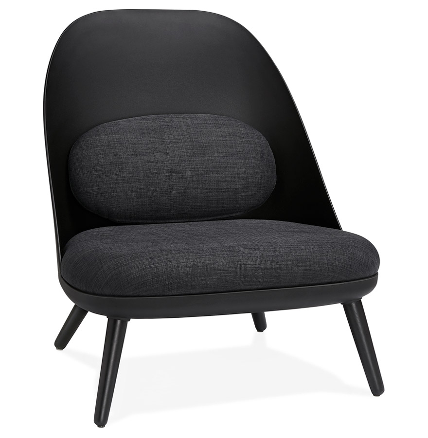 Design lounge armchair 'TICOS' black