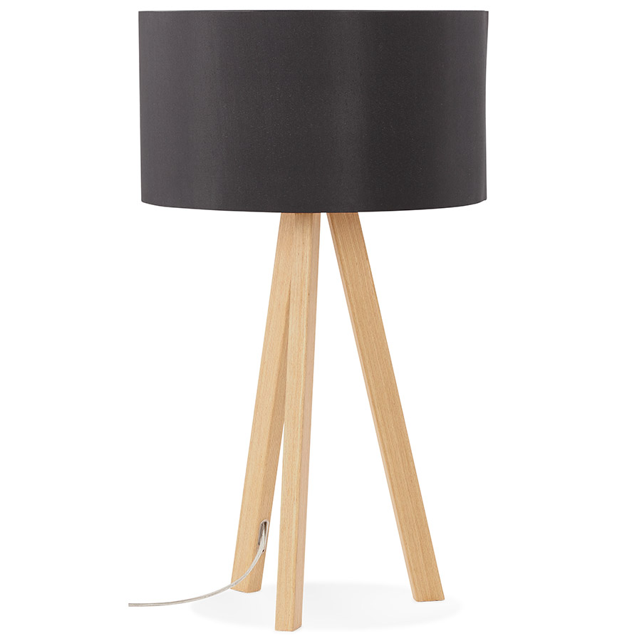 Alterego table lamp SPRING frame colour natural colour black