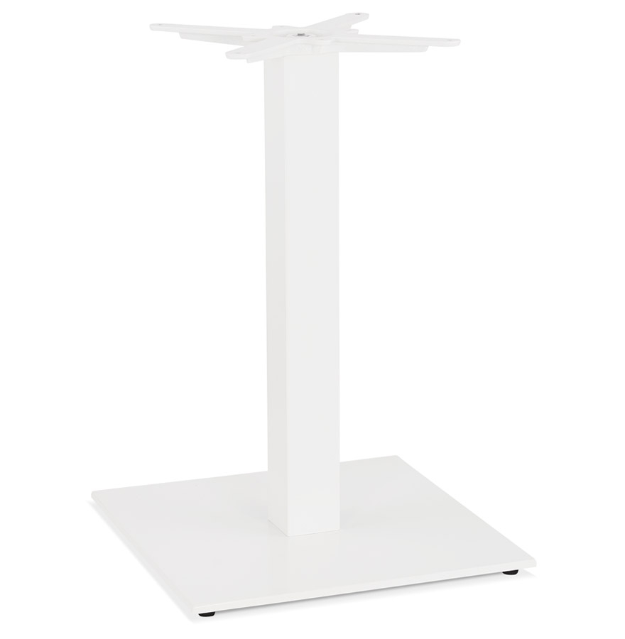 'TOWER' 75 Square Table Leg White Metal Indoor/Outdoor