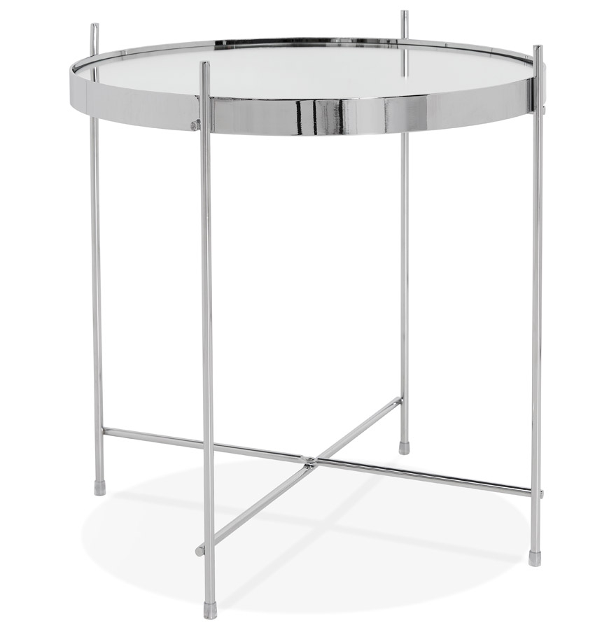 Alterego Coffee Table KOLOS SMALL Frame Colour Chrome Tabletop Chrome
