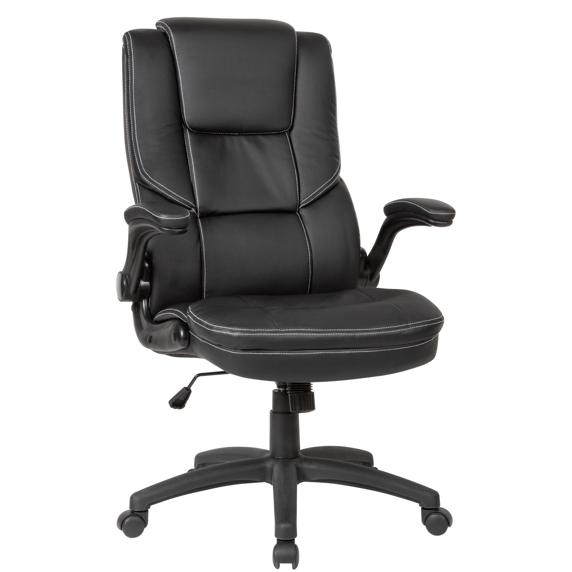 Desk chair  imitation leather black office swivel chair up to 120 kg