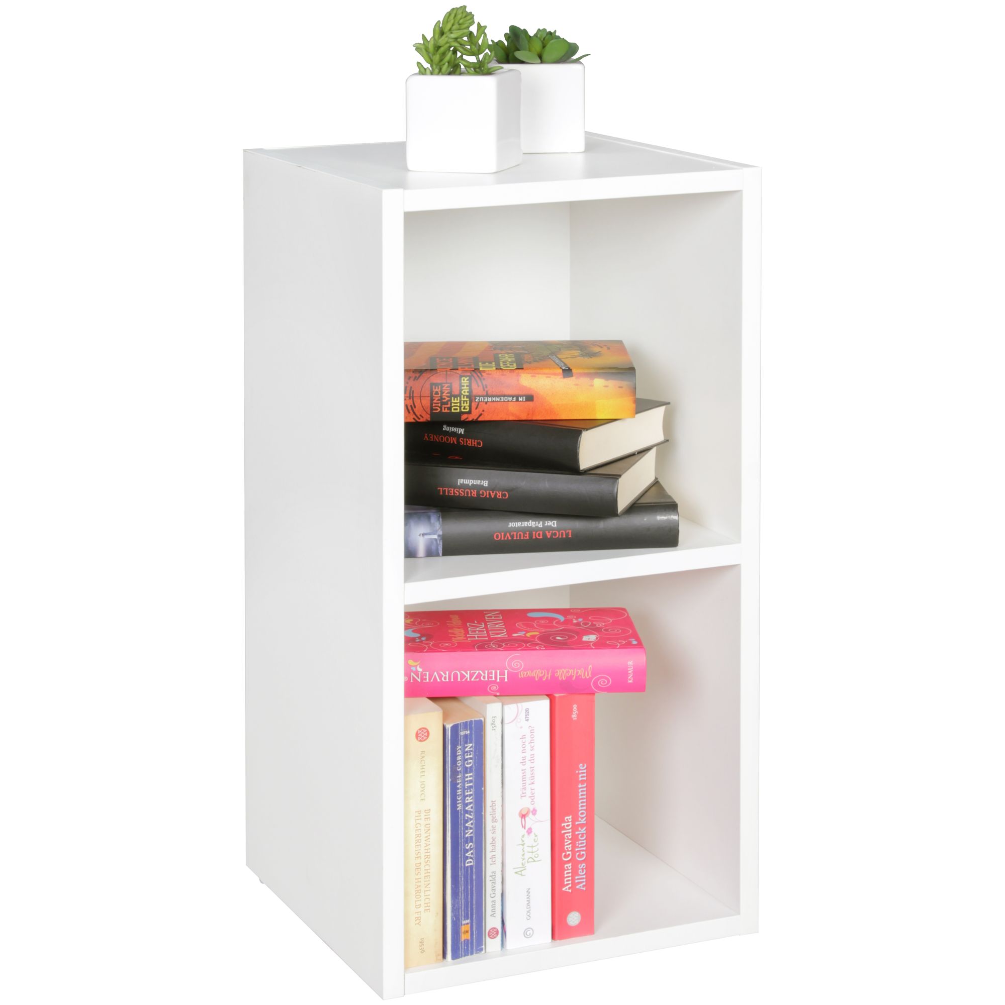 Stand shelf wl5.175 wood 30x60x30 cm modern white shelf small