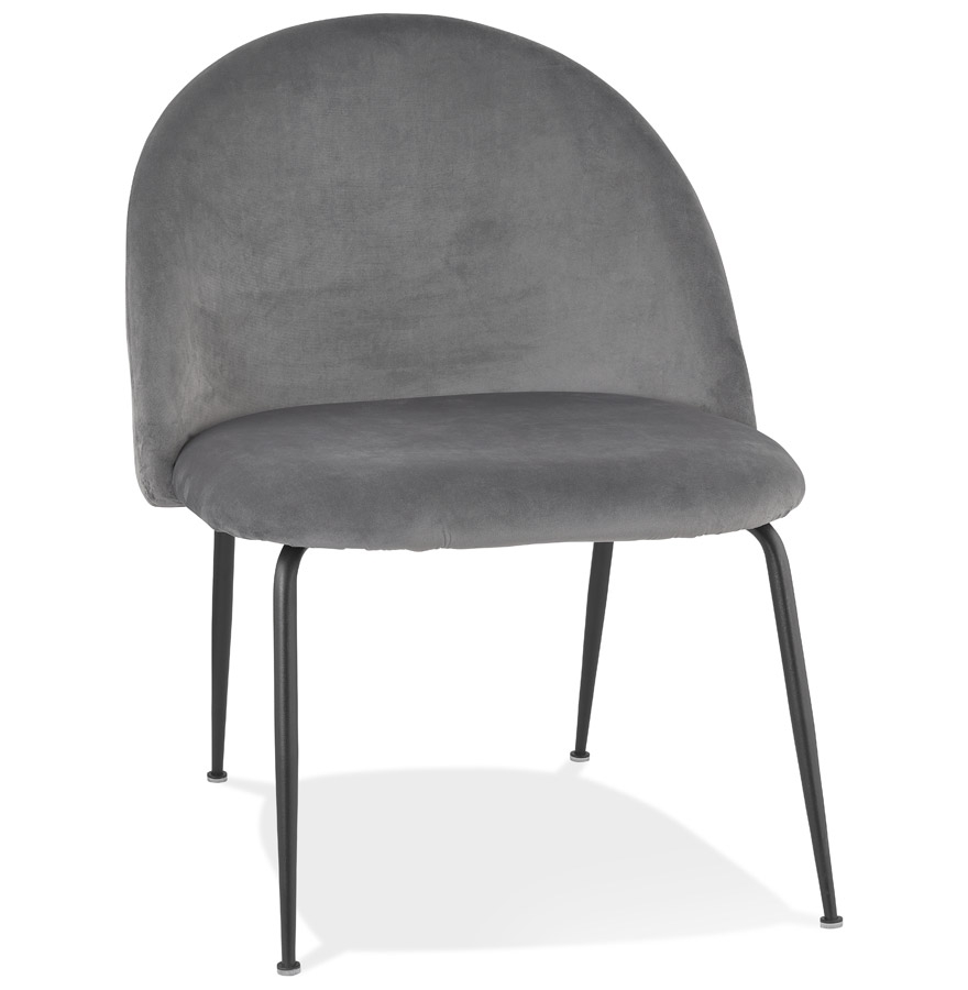 Alterego Chair MERMAID Frame Colour Black Seat Light Grey