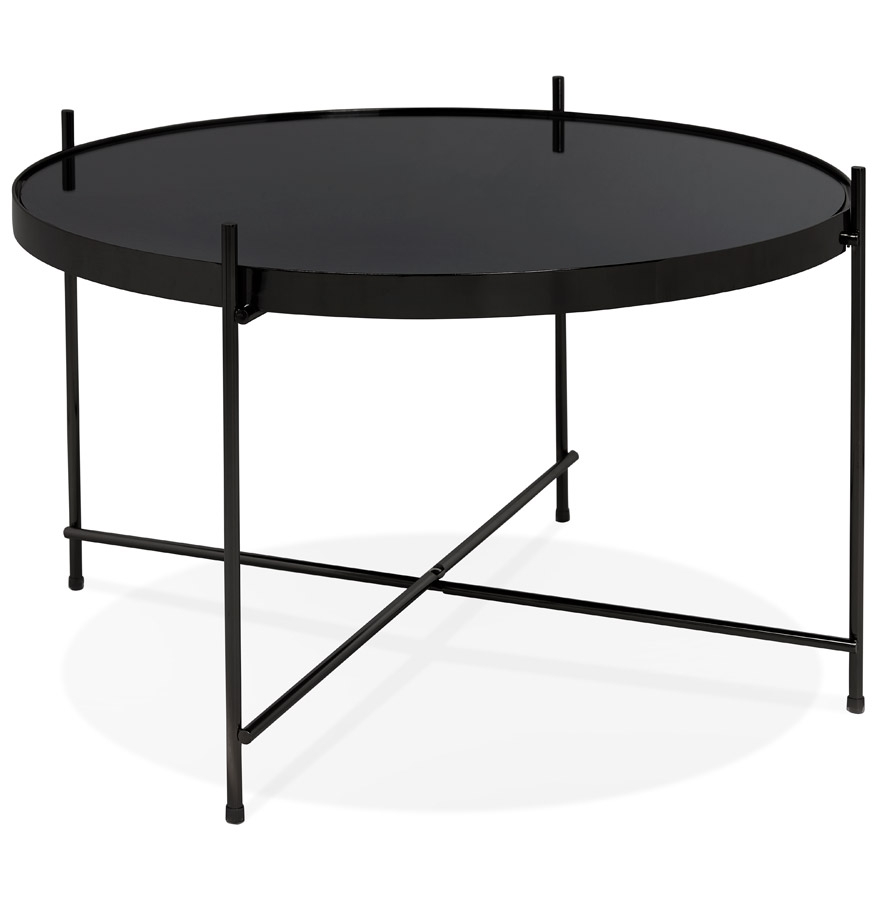Alterego Coffee Table KOLOS MEDIUM Frame Color Black Tabletop Black