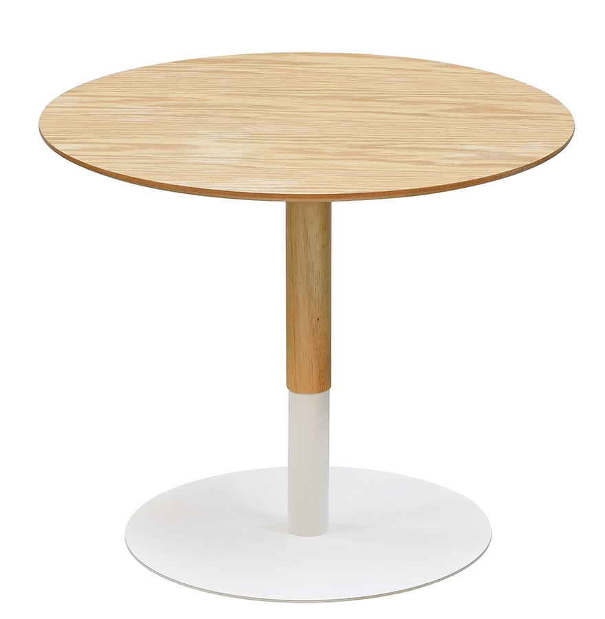 Alterego coffee table DILA frame colour white table top natural