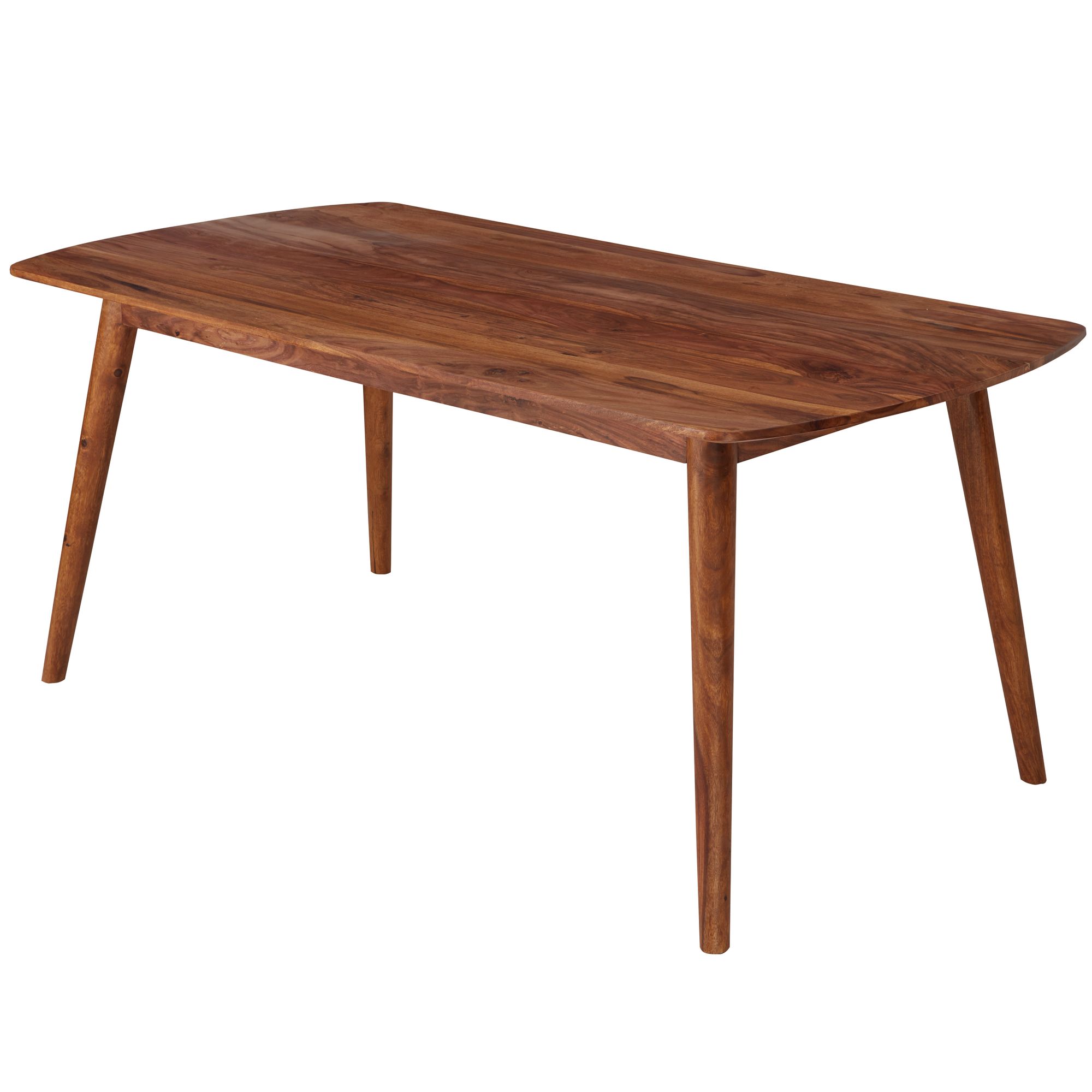 Solid Sheesham Dining Table Brown | 120x77x60 cm | Modern Rustic Style