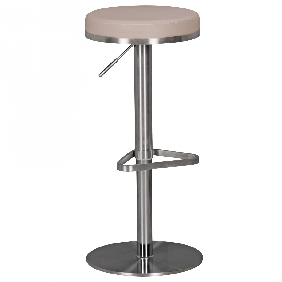 Bar Stool Dove | Stainless Steel, Adjustable Height 57-82 cm | 360° Swivel Bar Chair