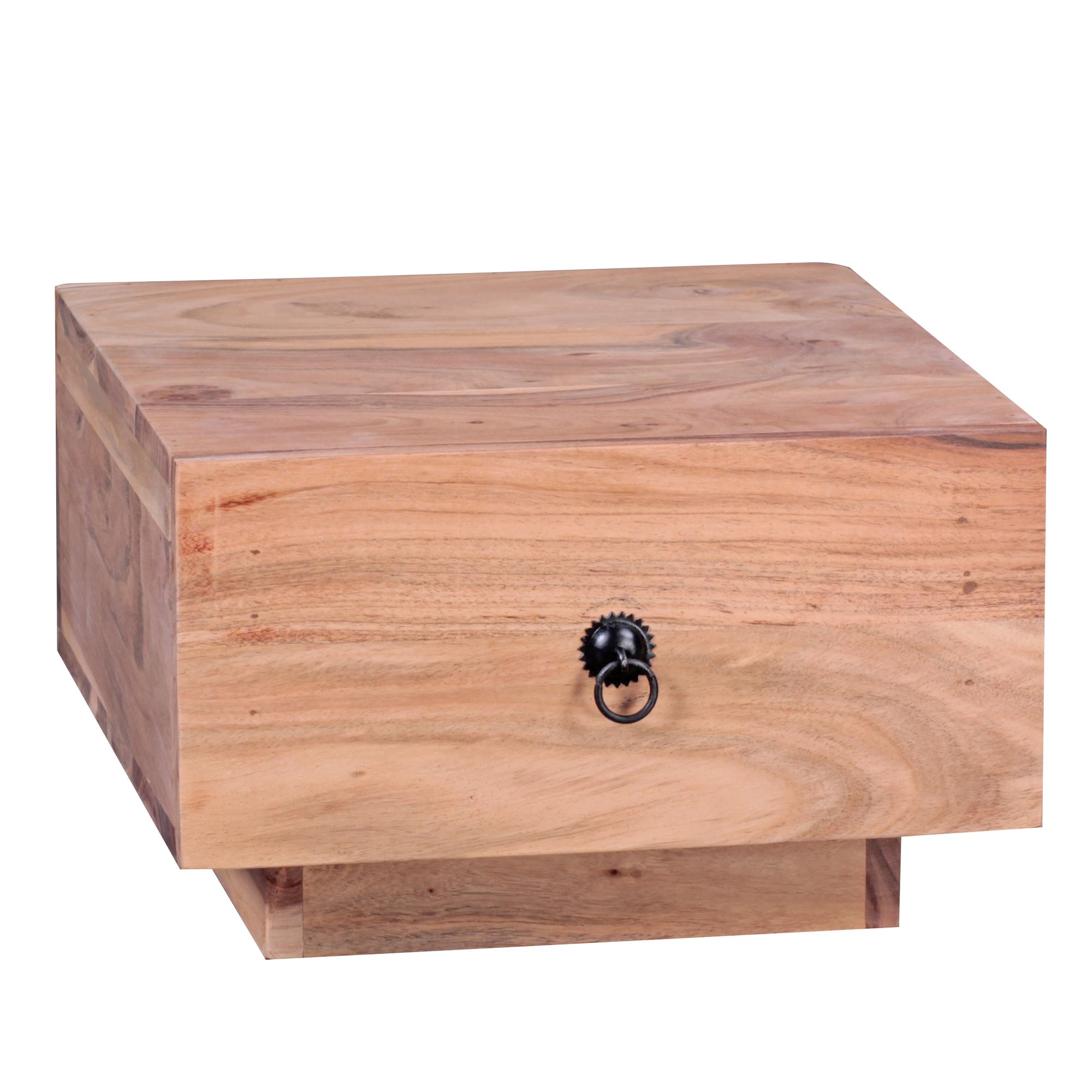 Design bedside table mumbai solid wood acacia 40x40x25 cm