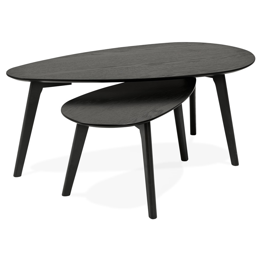 Alterego coffee table STOKOLM frame colour black table top black