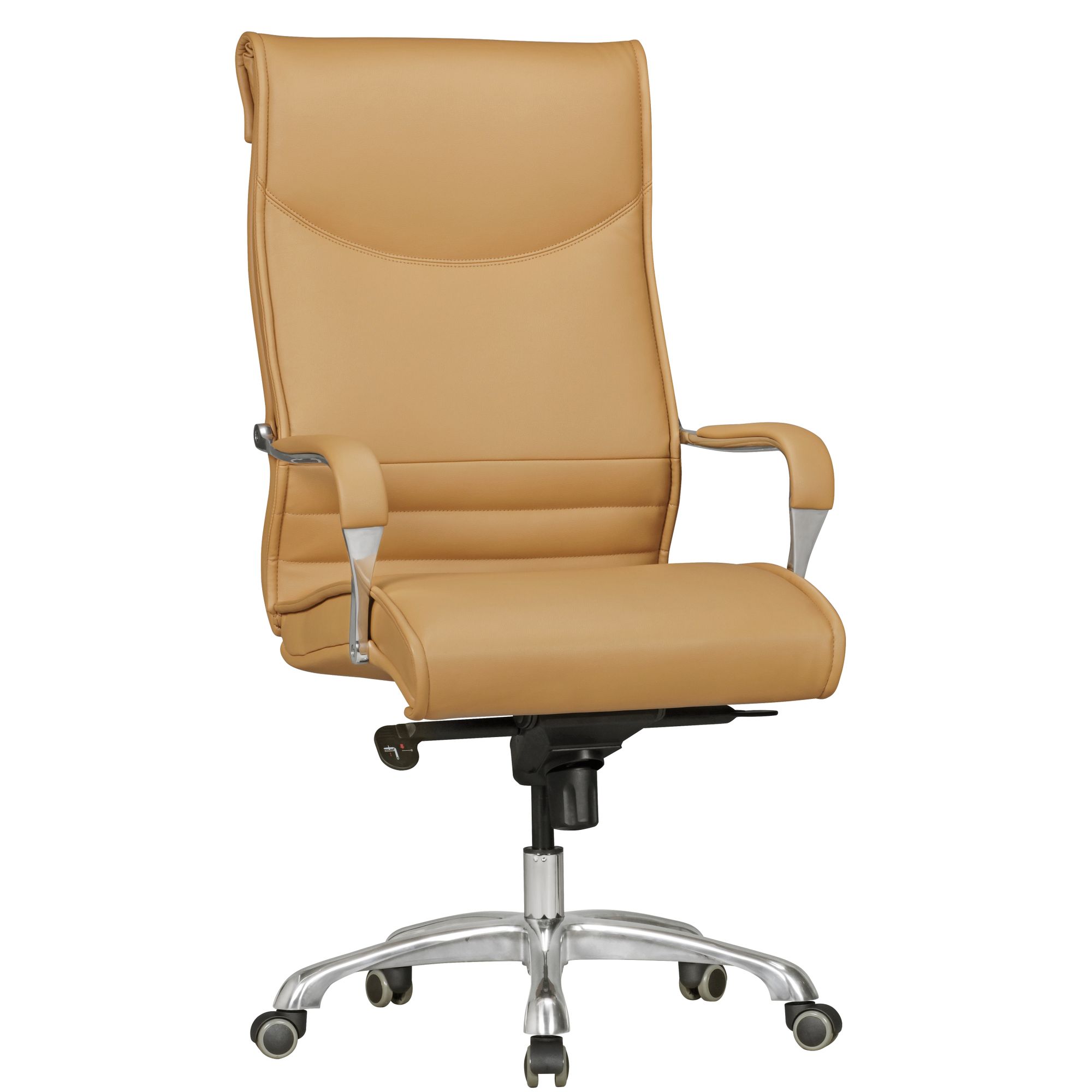 BIGBOSS XXL Office Chair | Caramel Faux Leather | Height 120-126 cm, Width 61 cm, Depth 60 cm