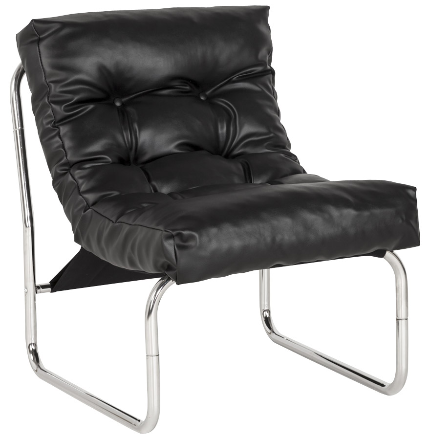 Black 'LOFT' lounge armchair