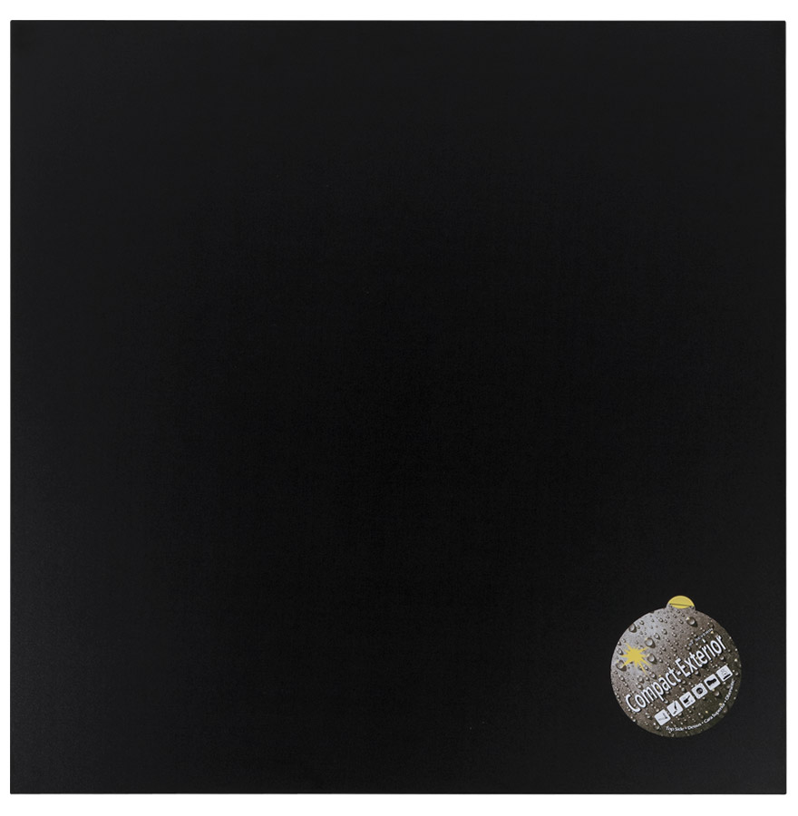 Alterego table top PLANO SQUARE colour black