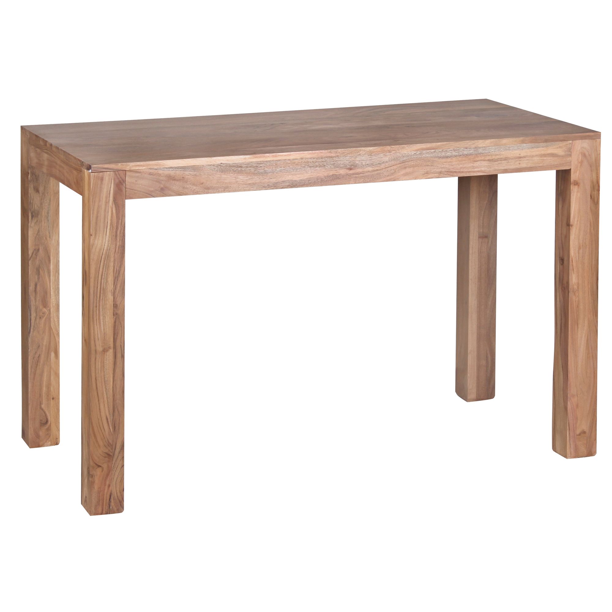 120x60 cm Solid Acacia Wood Dining Table | Dark Brown Color | Classic Design