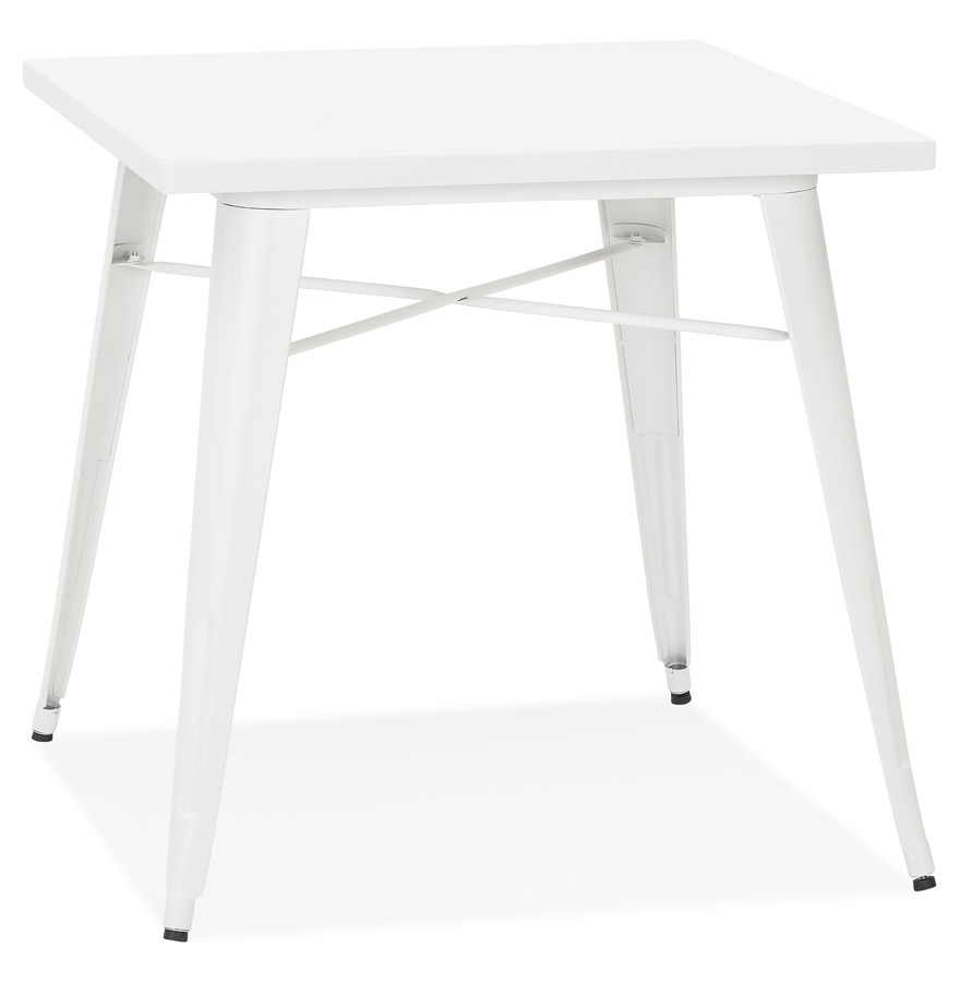 Alterego dining table LALOU frame colour white table top white