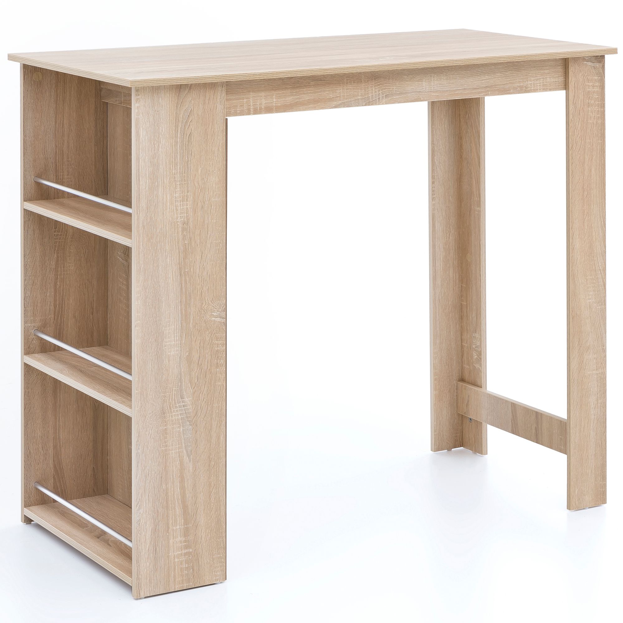 Sonoma Wooden Bar Table | Sonoma Oak Color | 120x107.5x60 cm