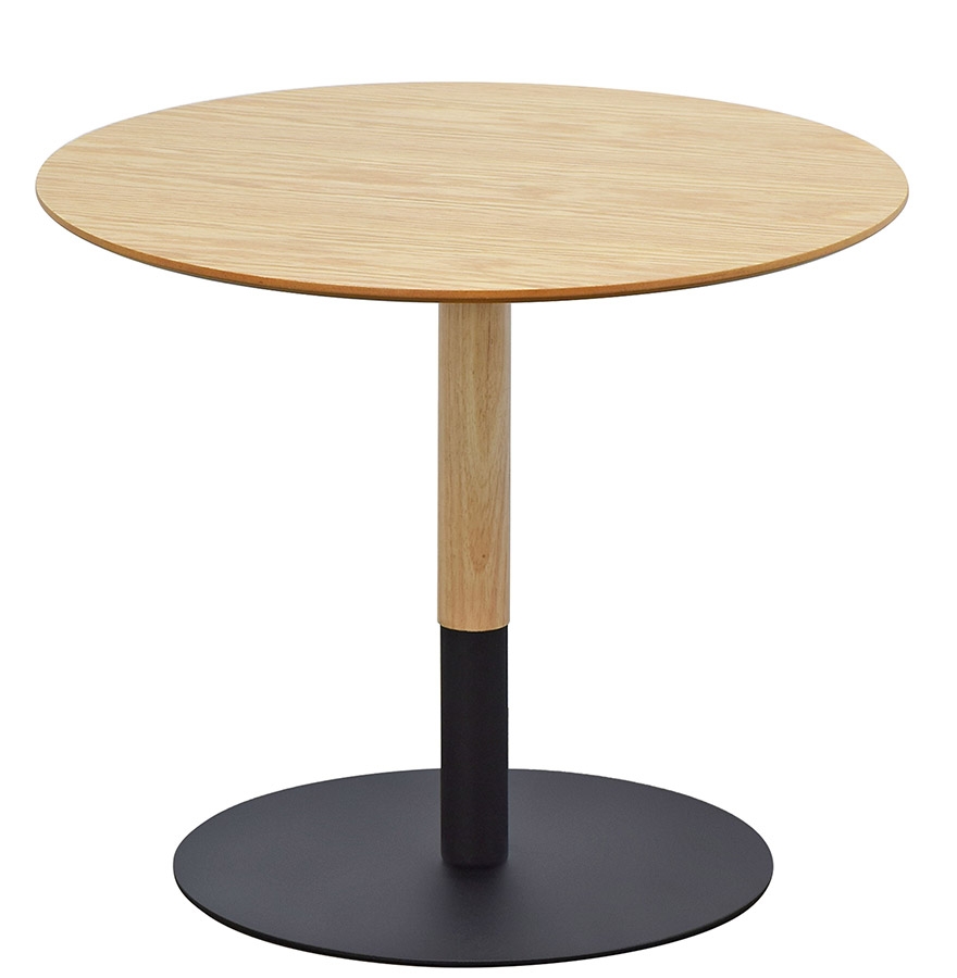 Alterego coffee table DILA frame colour black table top natural