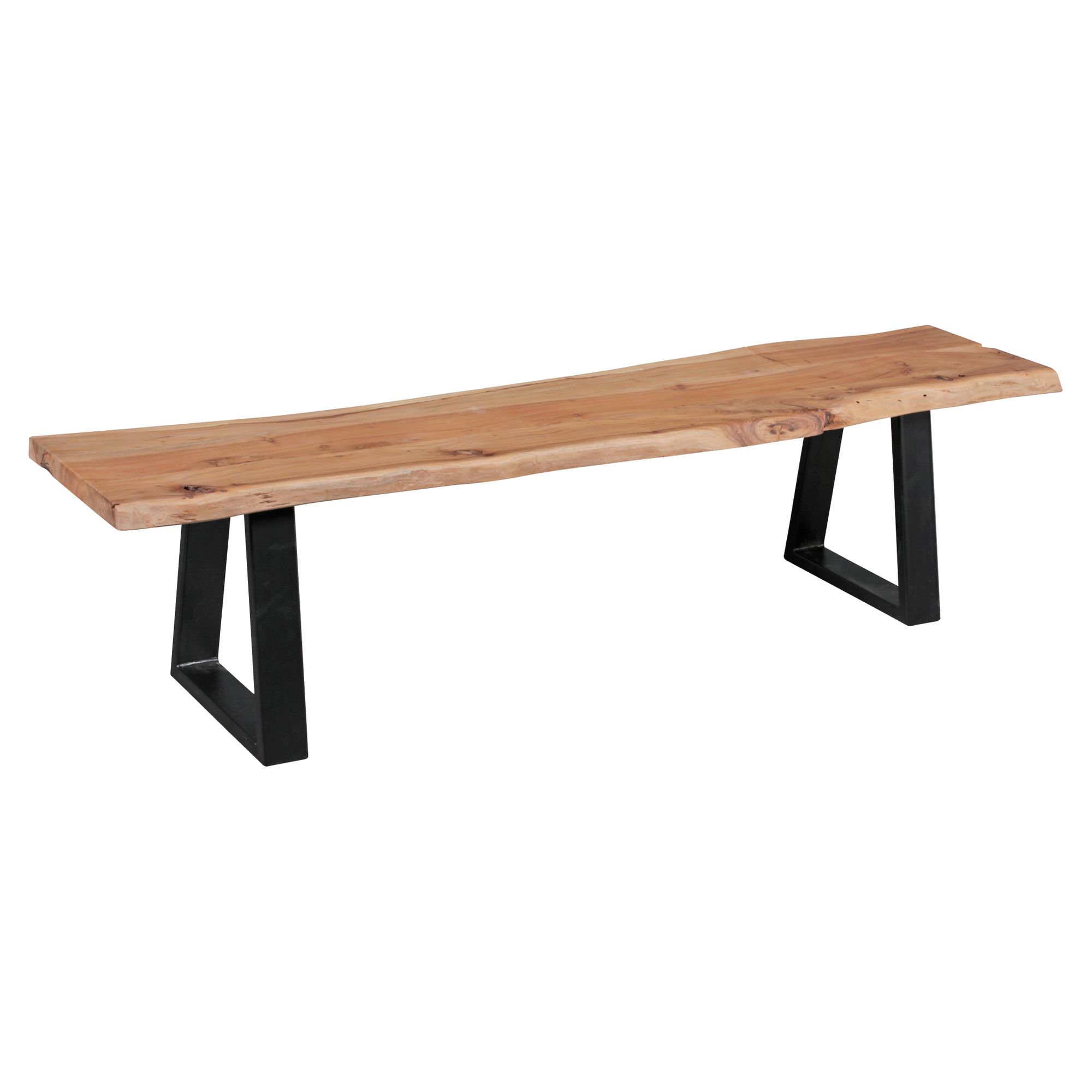 Dining bank log solid wood bench acacia 180 x 40 cm essbank kitchen bench natural wood rustic wooden bench robust