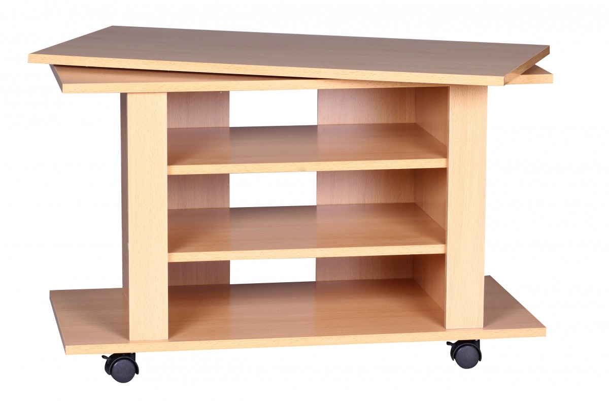 OREGON TV HiFi Stand | Beech Wood | 75 x 38 x 51 cm