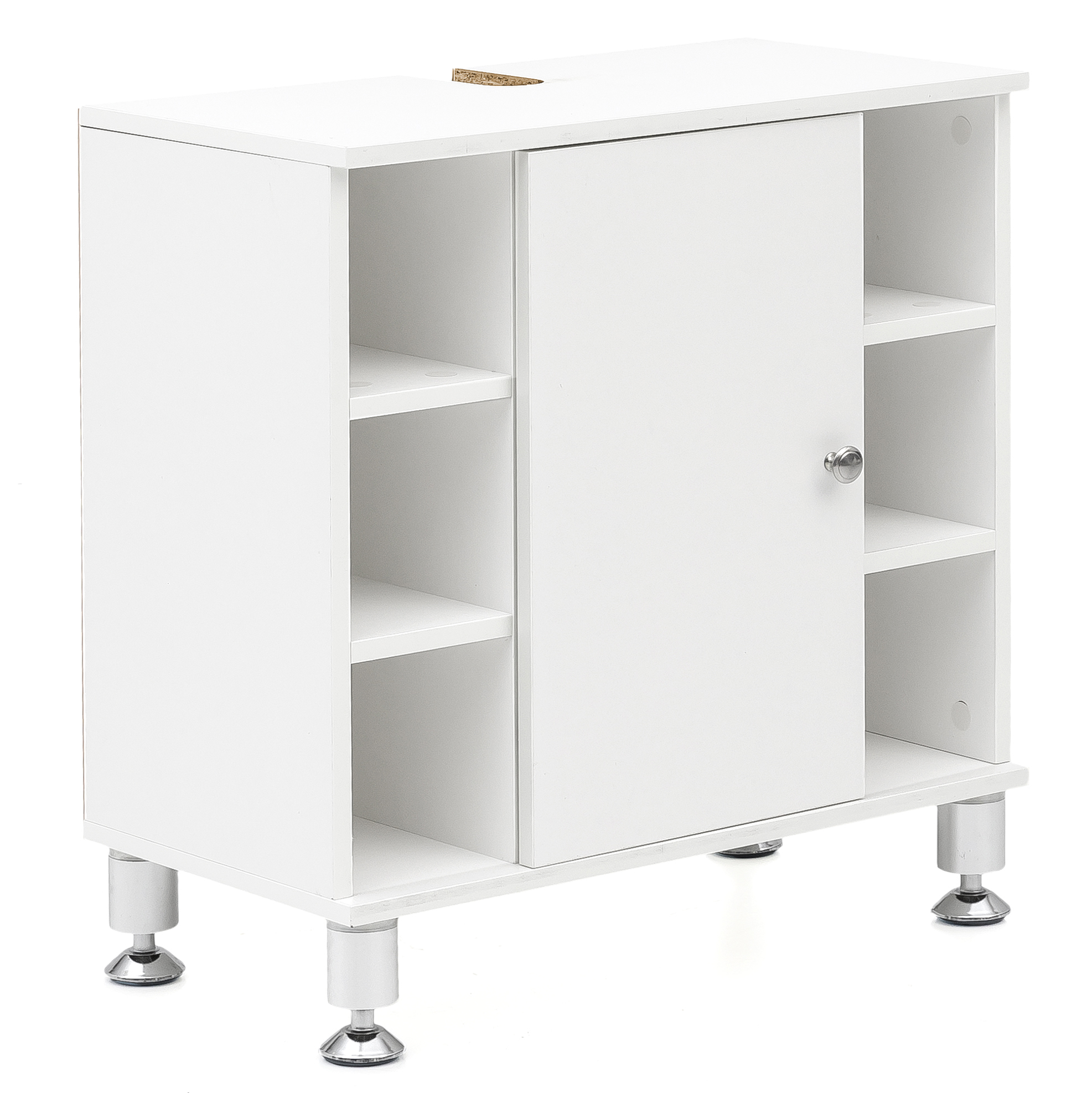 60 x 64 x 32 cm white bathroom cabinet with door