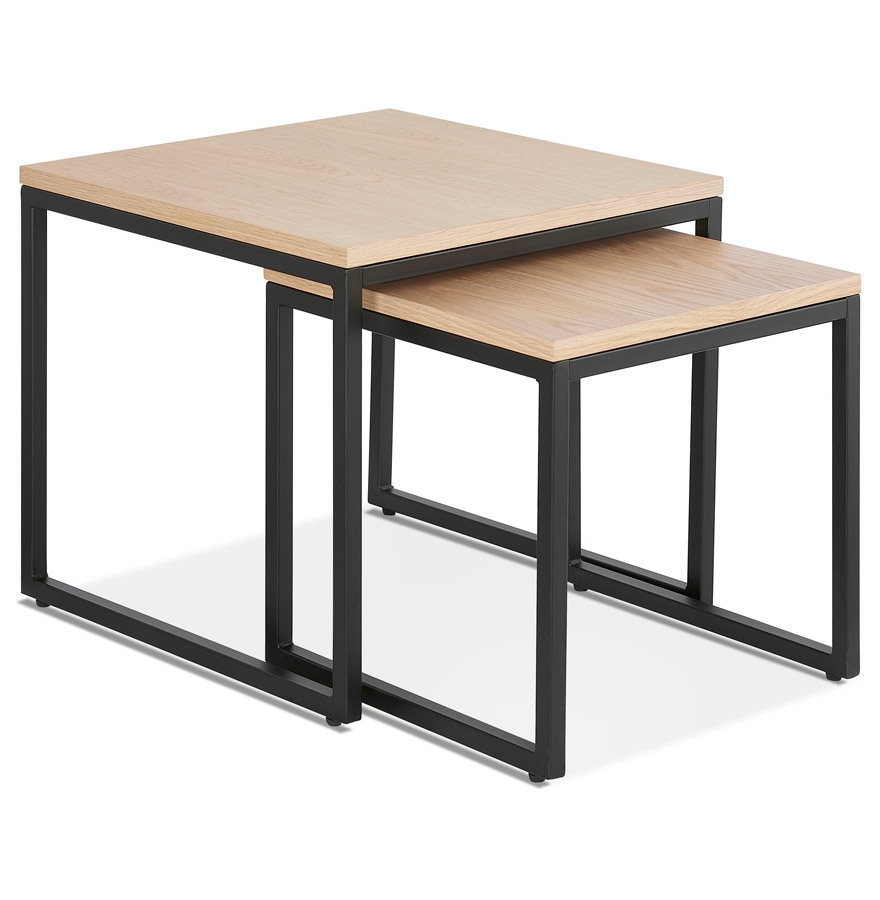 Alterego coffee table MOMA frame colour black table top natural