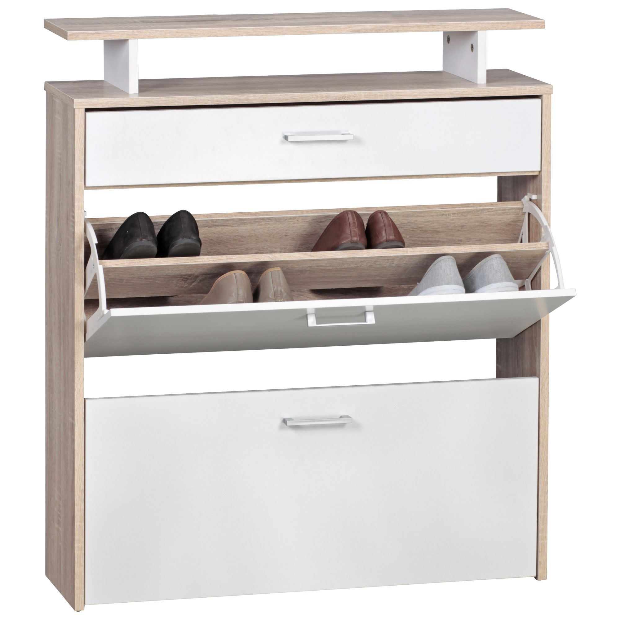Shoe rack wood 80x95x24 cm modern sonoma oak