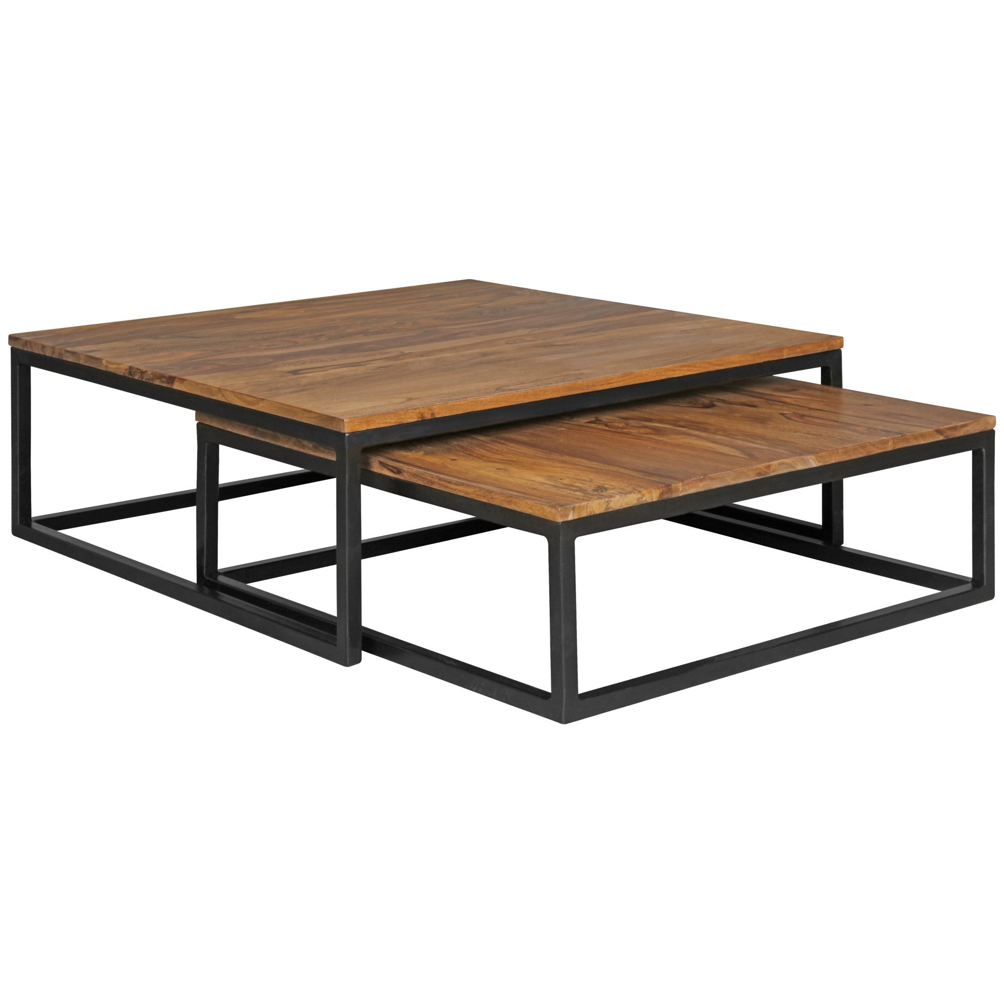 Akola 2-teilig solid wood 75 x 75 x 27 cm