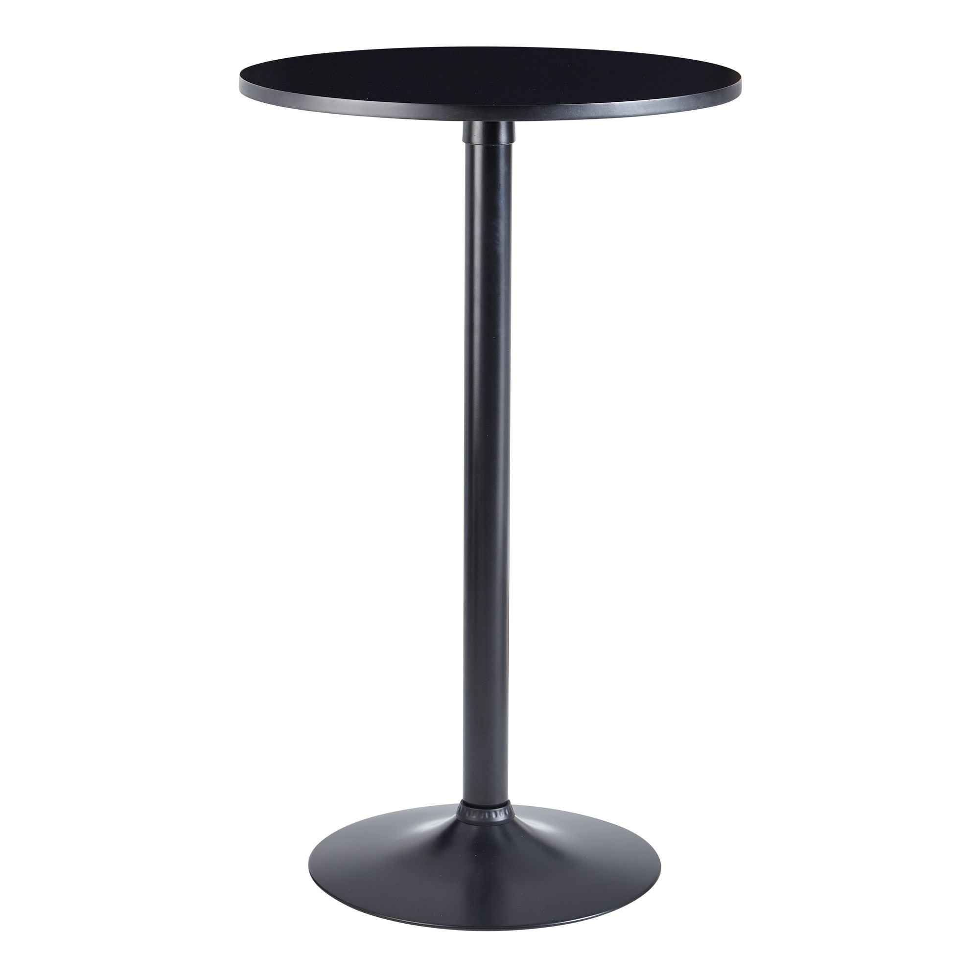 Design bar table black  table ø 60 cm metal / wood