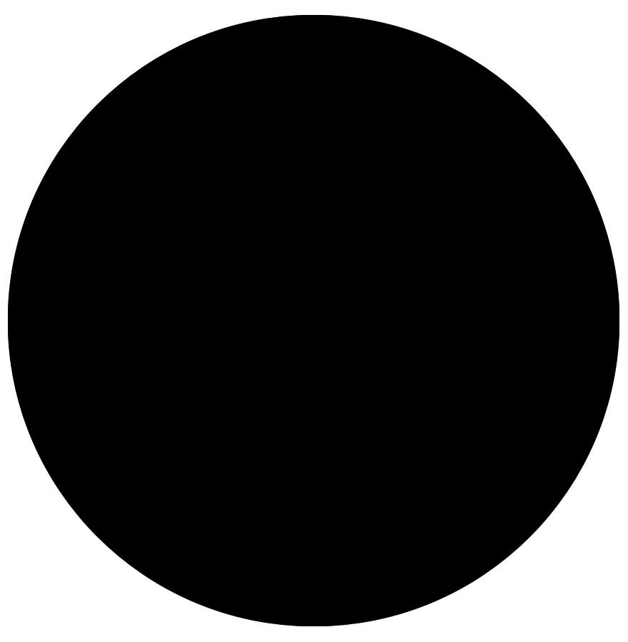 Alterego table top RINGO version Ø 60 cm colour black