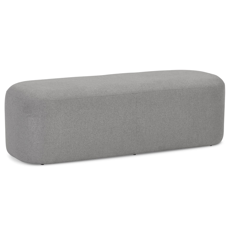 'Sito' design bench seat in dark grey fabric