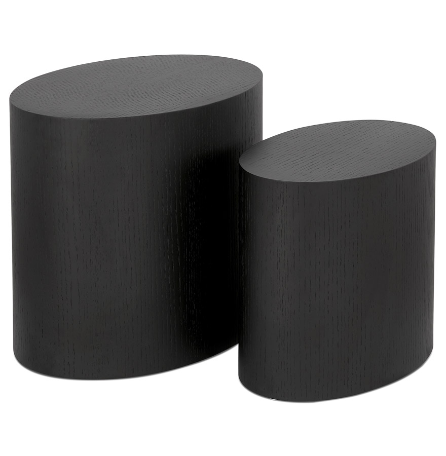 Alterego coffee table SOKLE frame colour black table top black